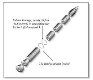 The o-rings that caused the Space Shuttle Challenger disaster