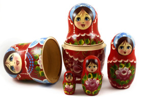 Russian matryoshka dolls 